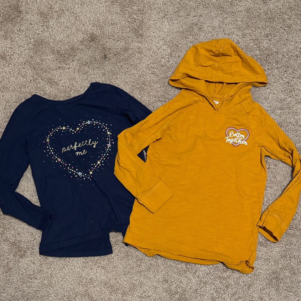 💜 3 for $10 OshKosh B'gosh Navy and Mustard Kids Sweatshirts